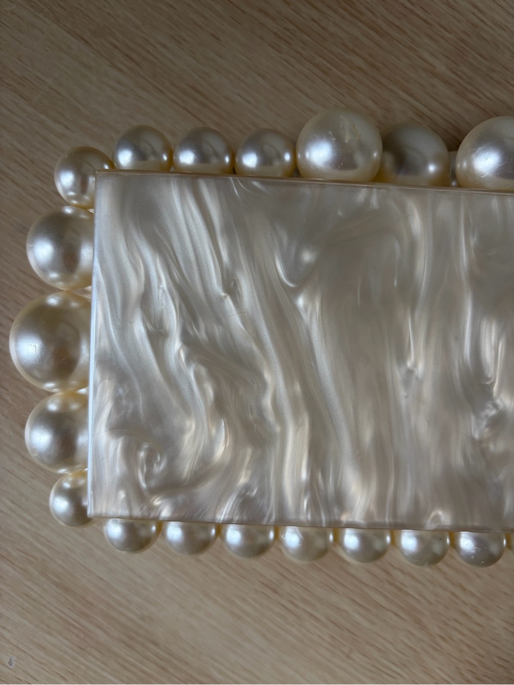 Cult Gaia Eos Box Clutch in Pearl - Picture 10 of 16